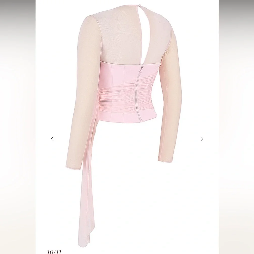 House of CB Mistress Rocks Peony Long Sleeve Corset - Picture 10 of 16